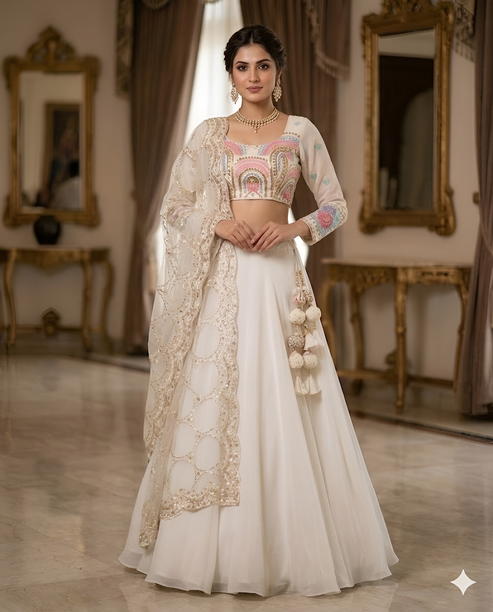 Beautiful White Lehenga