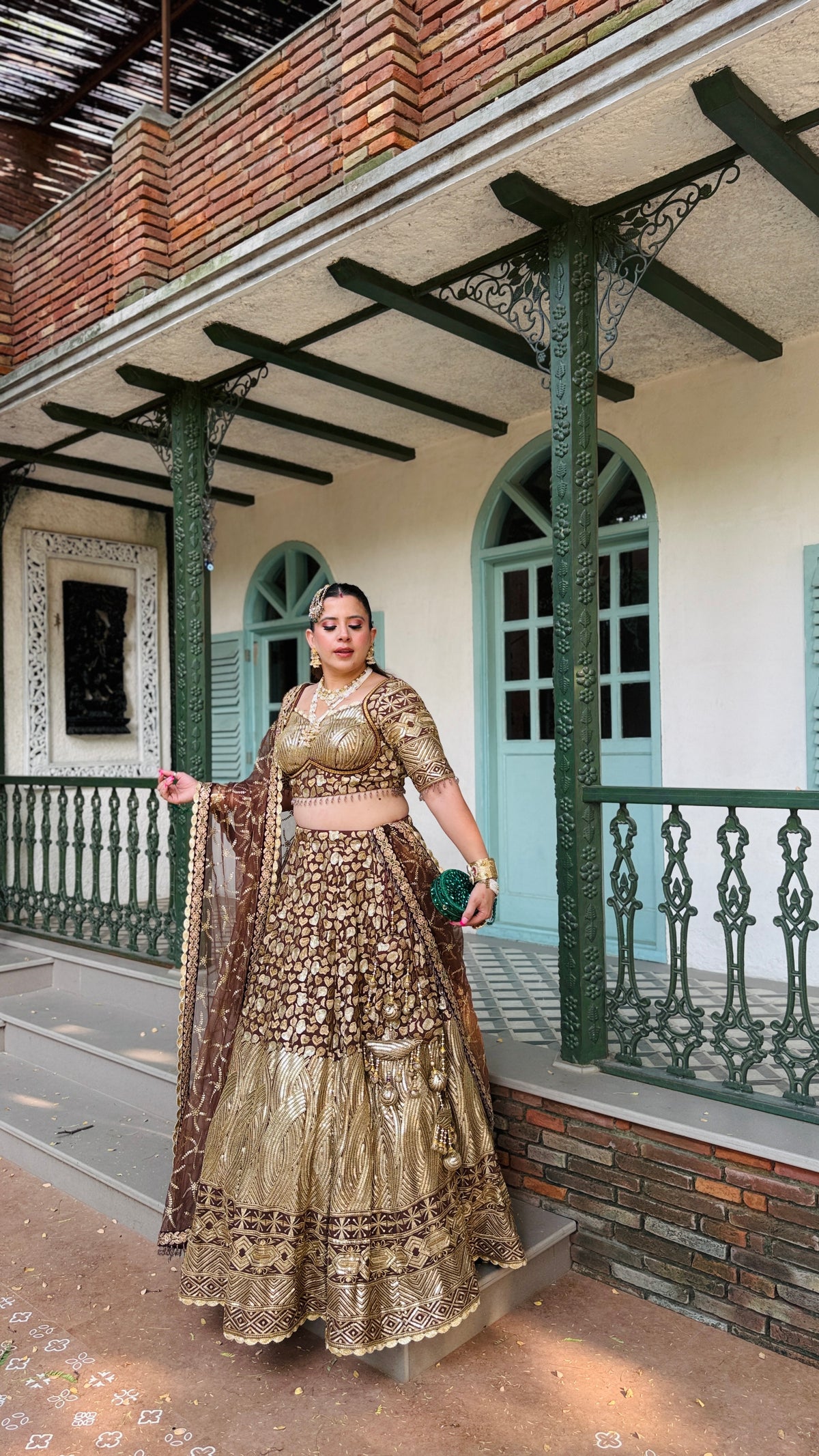Brown Rang Lehenga