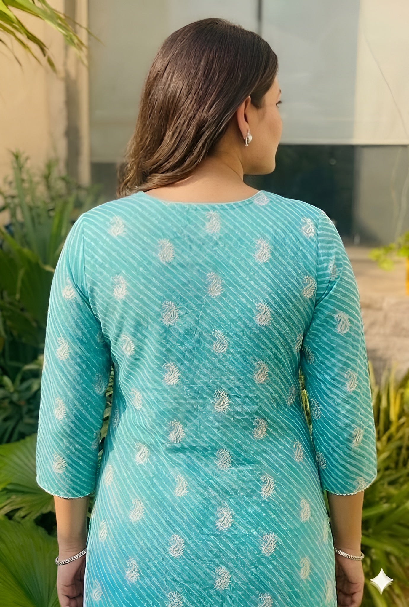 Mint Leheriya Kurti