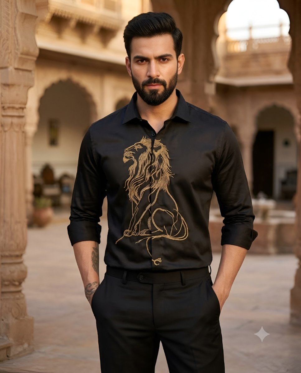 Majestic Lion Black Shirt