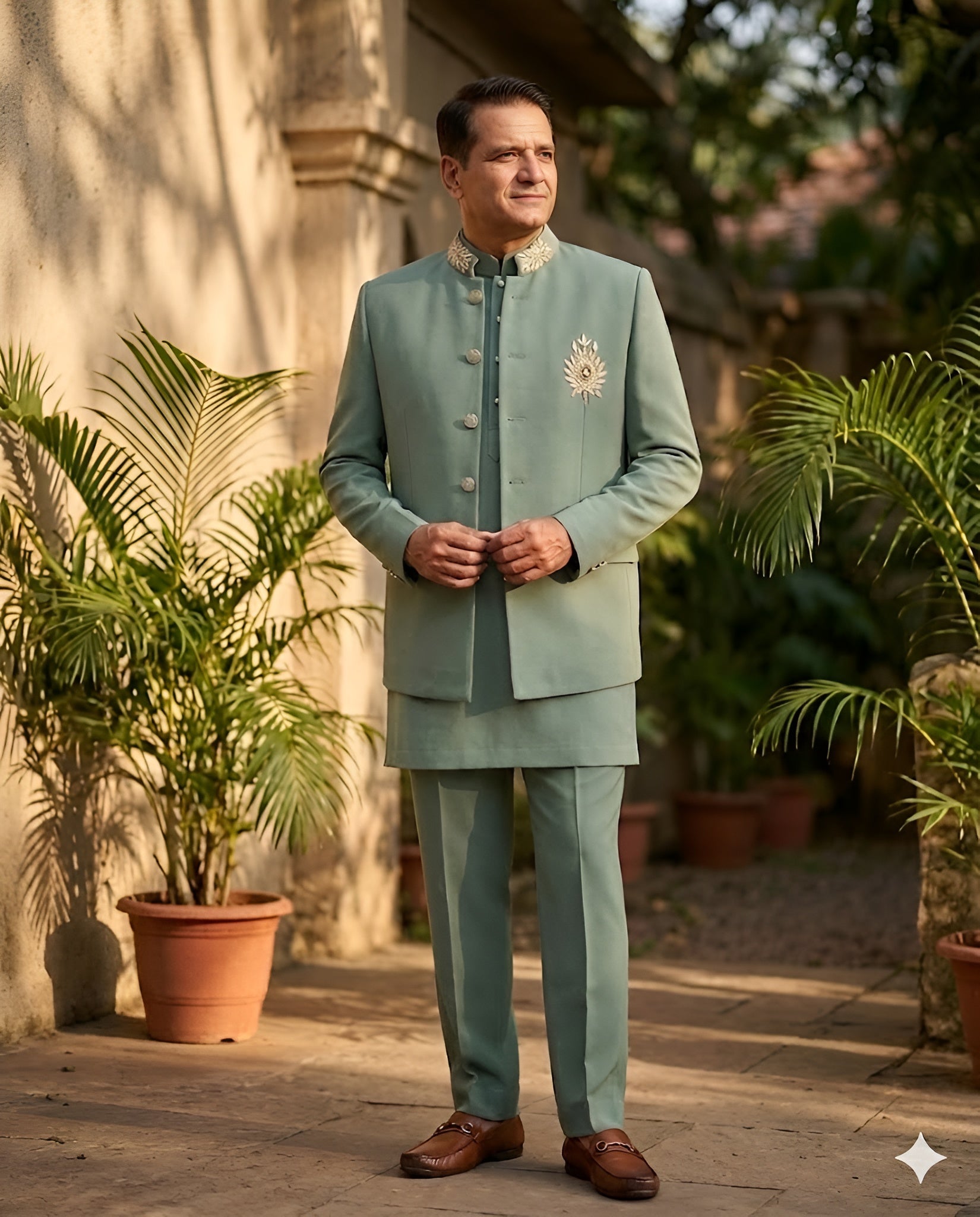 Pista Green Kurta Set