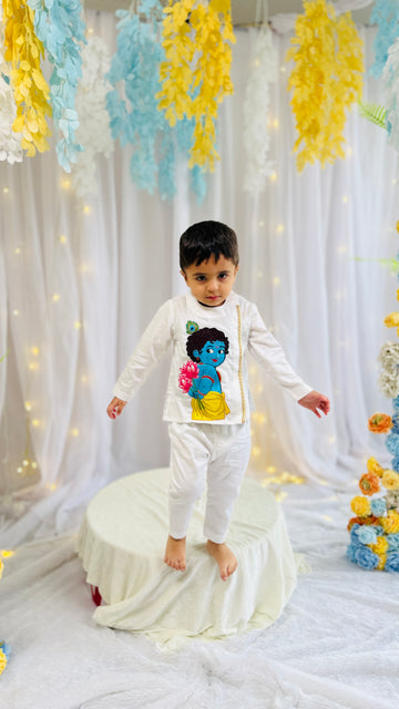 Little Govinda Ivory Kurta Set