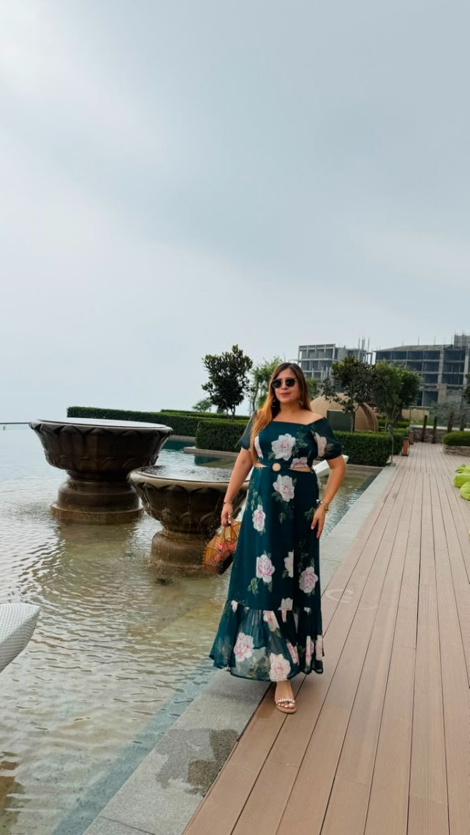 Peacock in Rishikesh Maxi