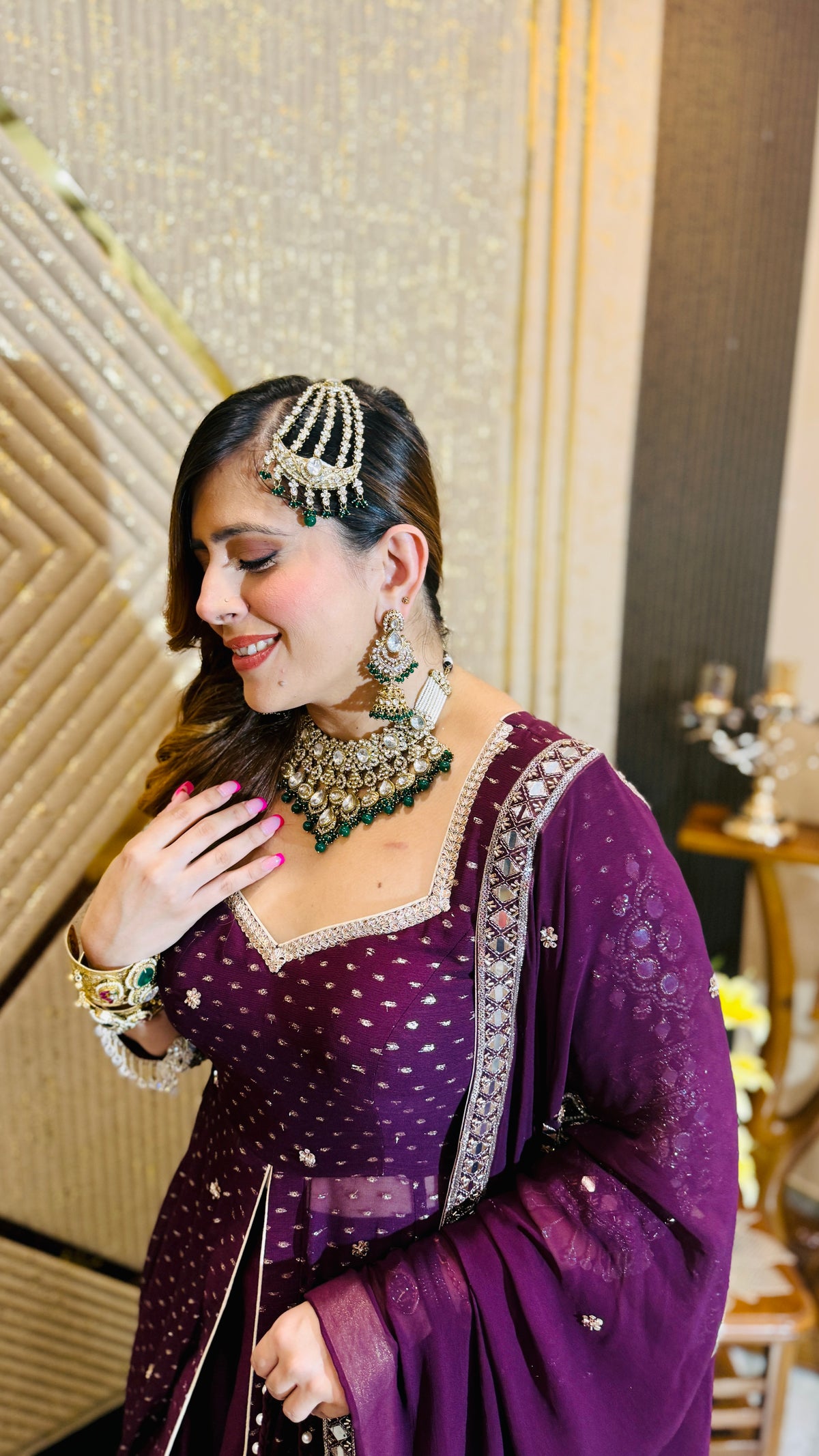 Mirror Martini Lehenga Set