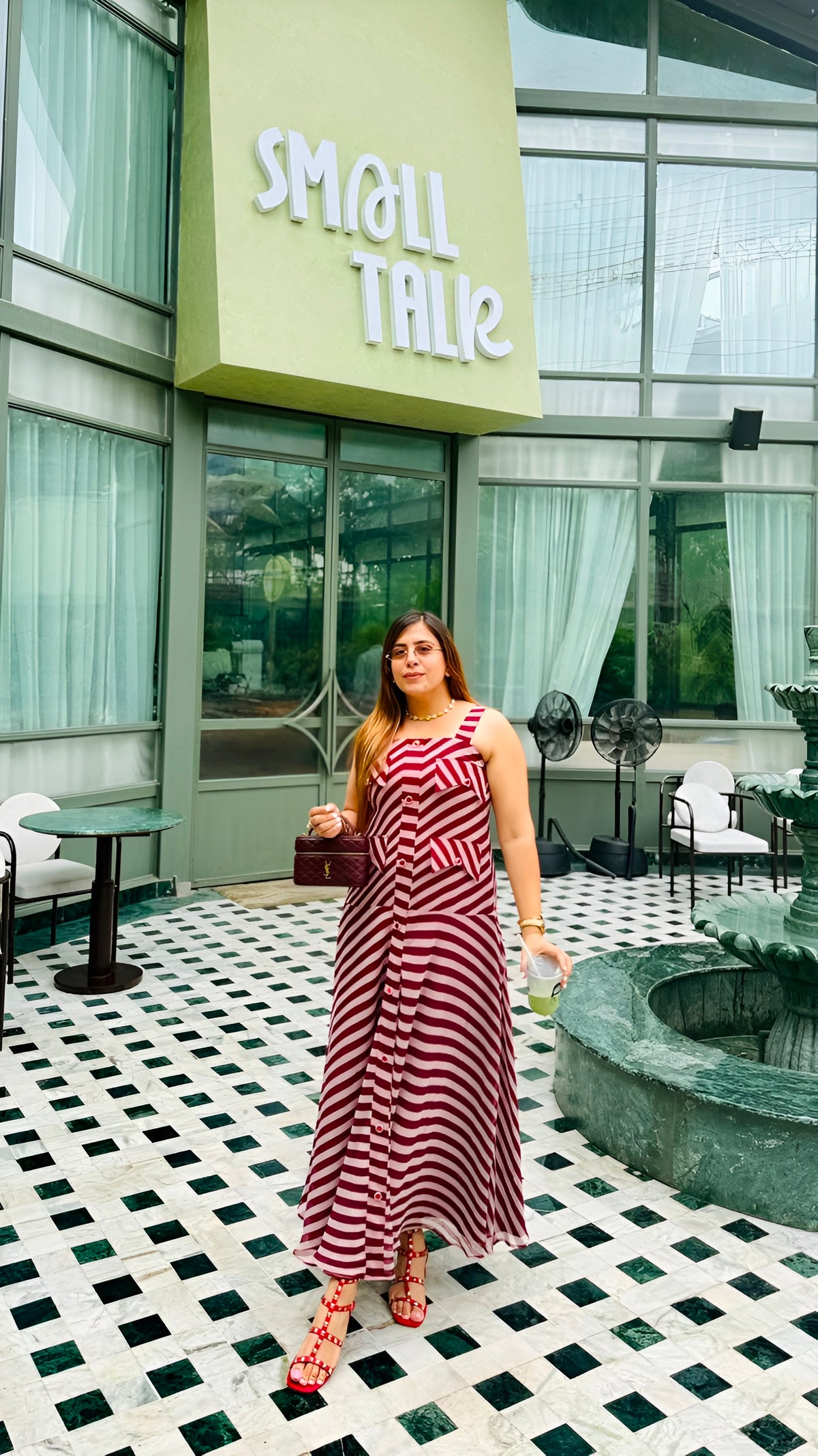 Maroon Stripes Maxi