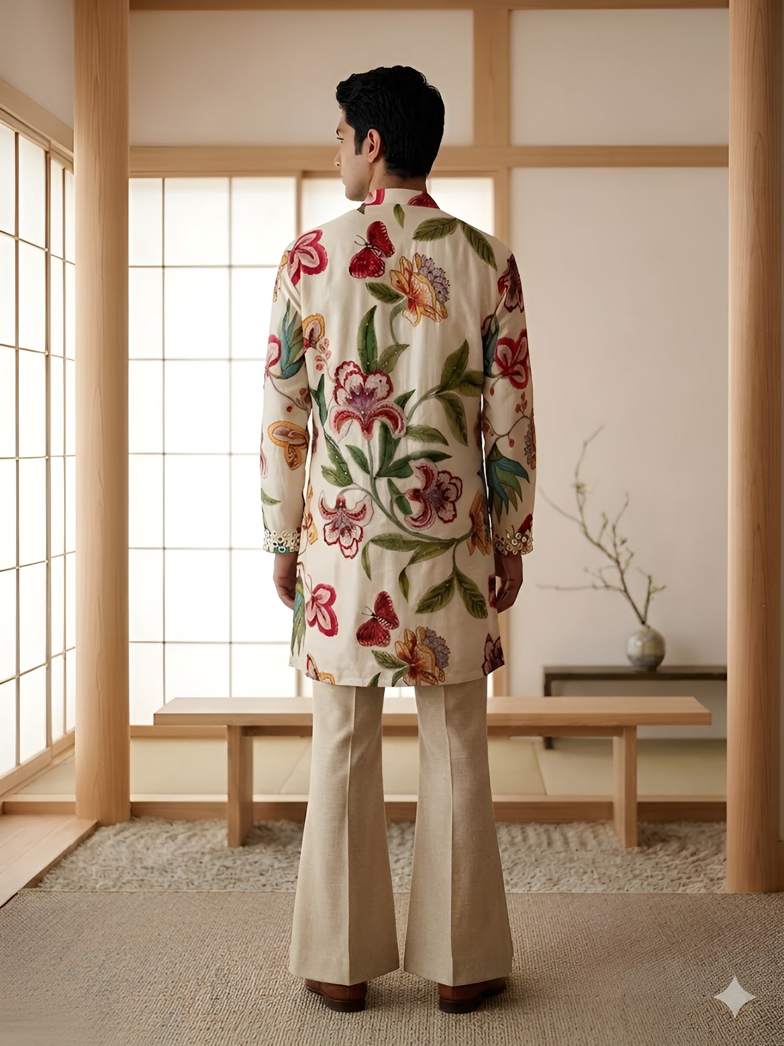 Men’s Festive Wear Floral Kurta