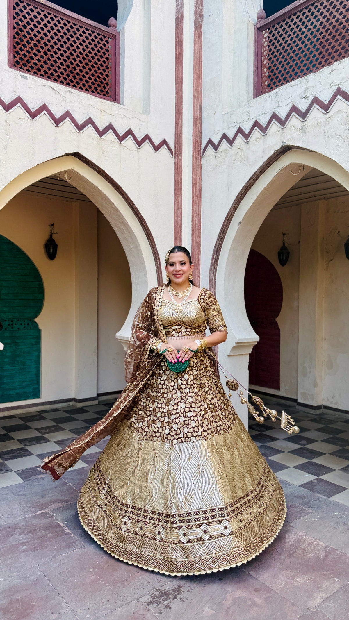 Brown Rang Lehenga