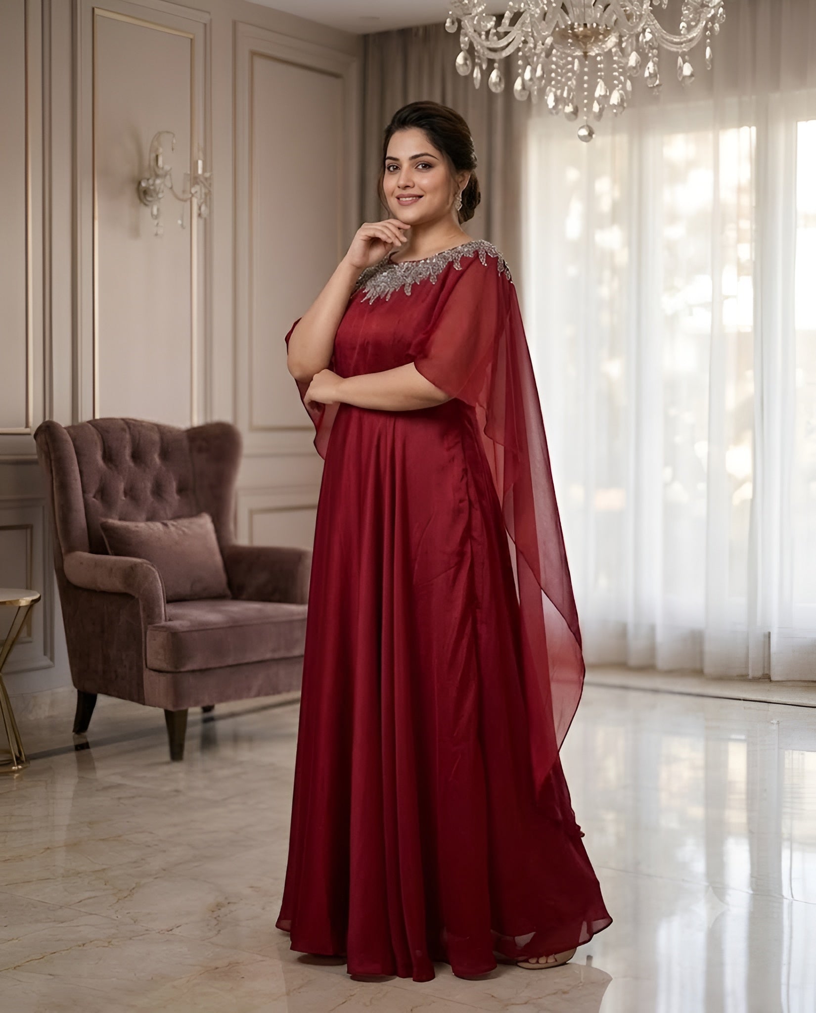 Cranberry Date Gown