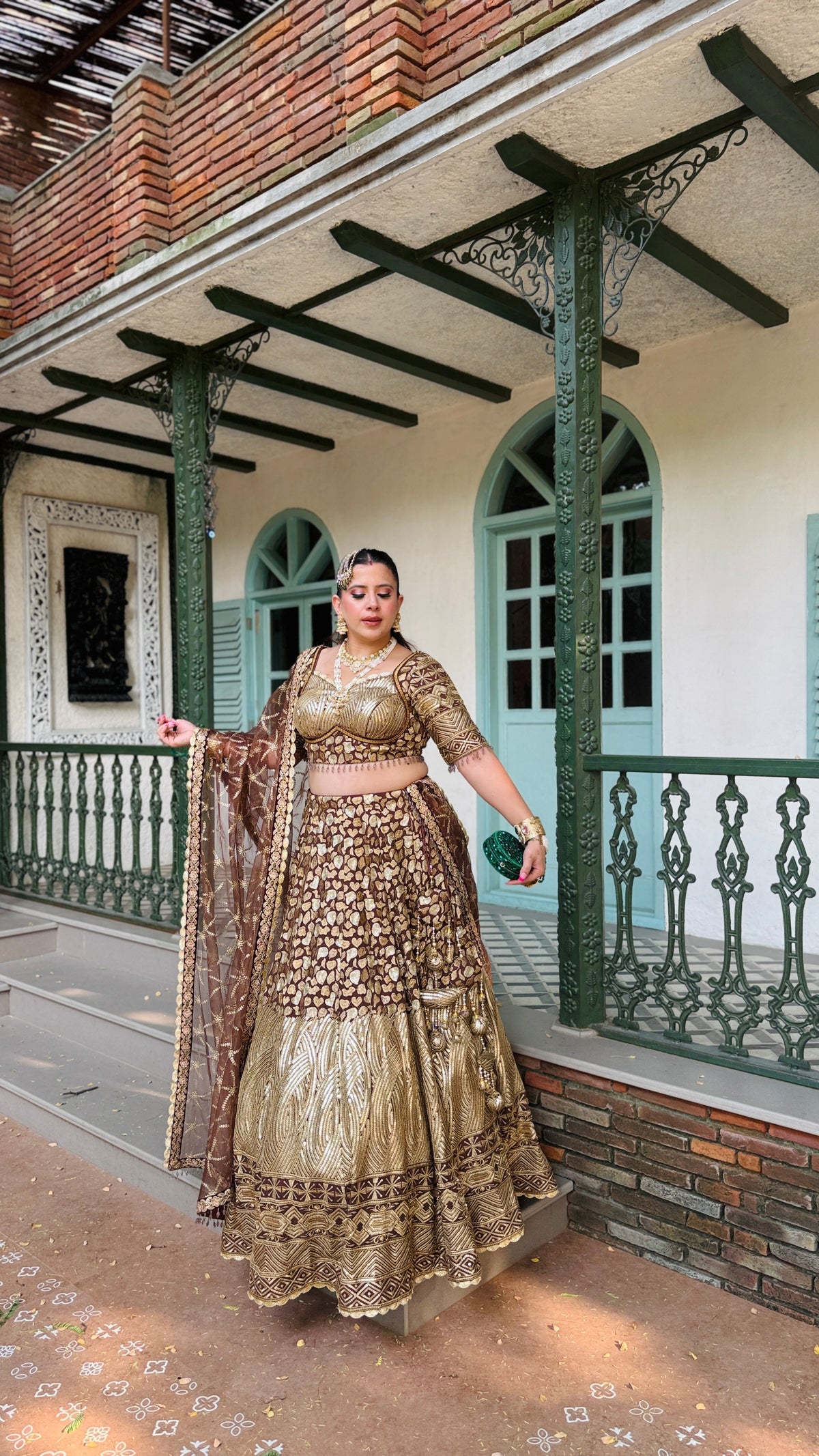 Brown Rang Lehenga