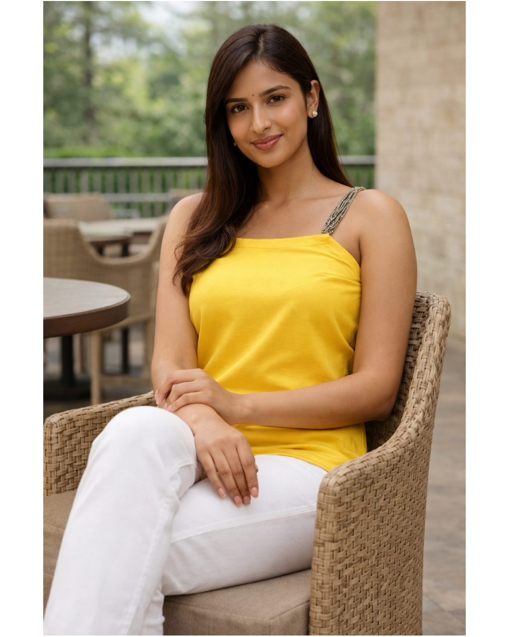 Yellow Terry Cotton Top