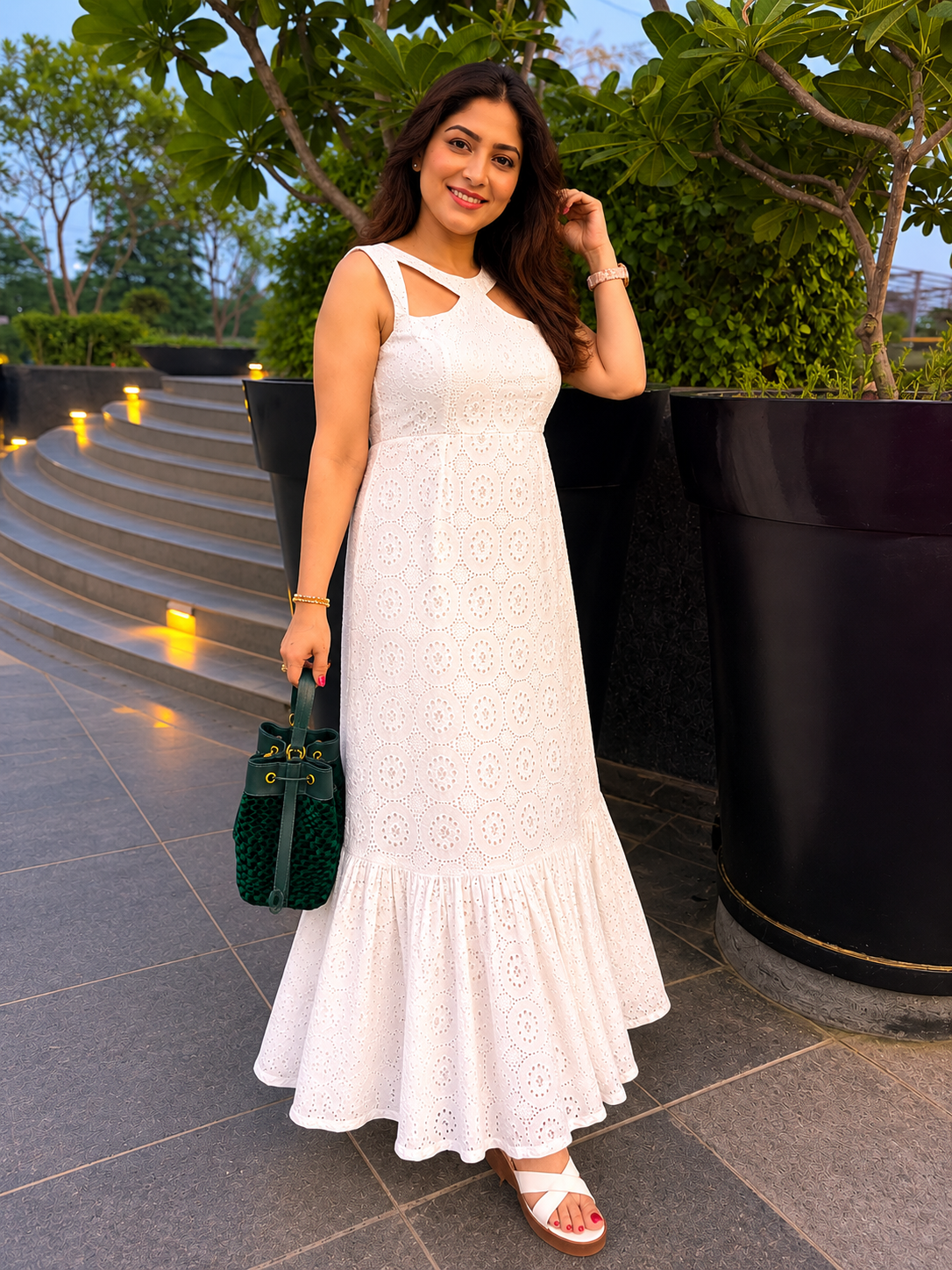 Cotton Shifili Maxi Dress
