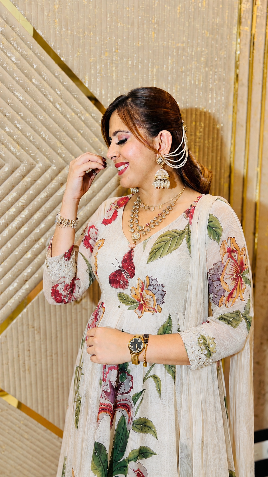 Butterfly Garden Anarkali Set