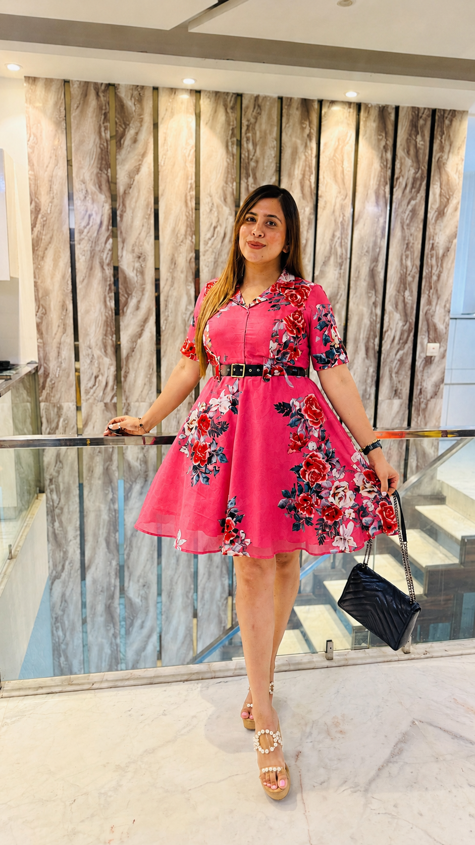 London Affair Pink Dress