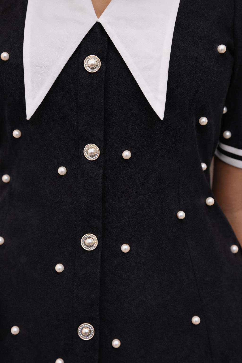 Happy High Pearl A-Line Georgette Dress