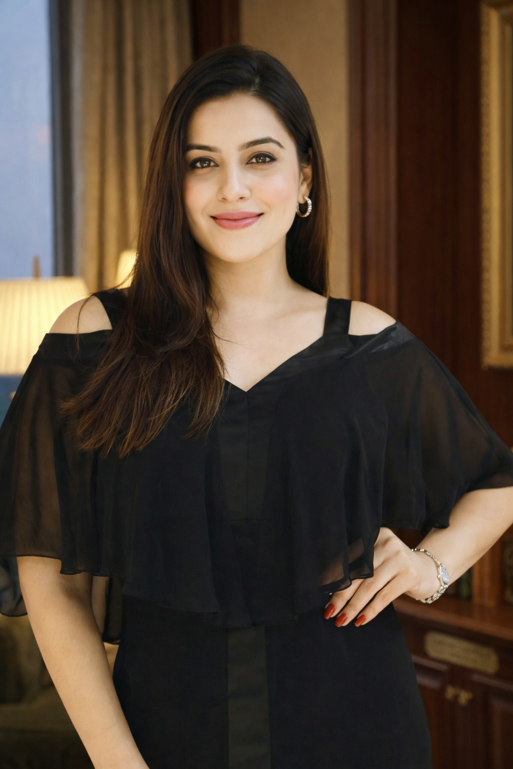 Black Haider Moss Maxi