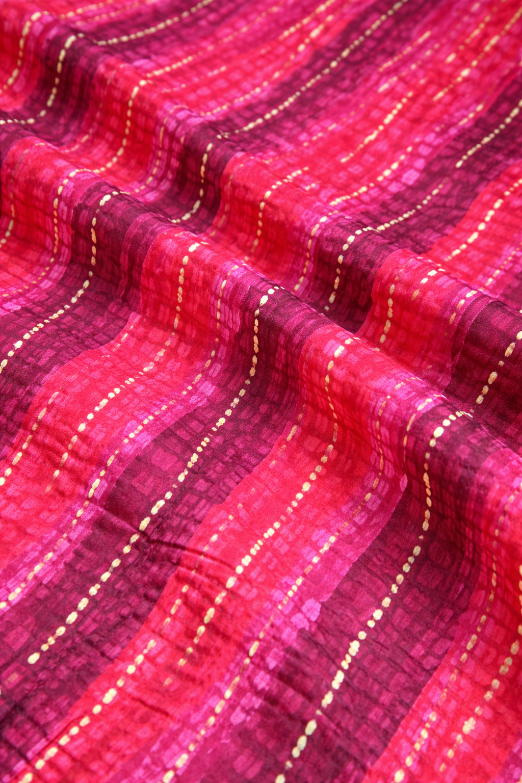 Rayon Cotton Tie & Die Printed Fabric | Lakhina Couture - Look 4