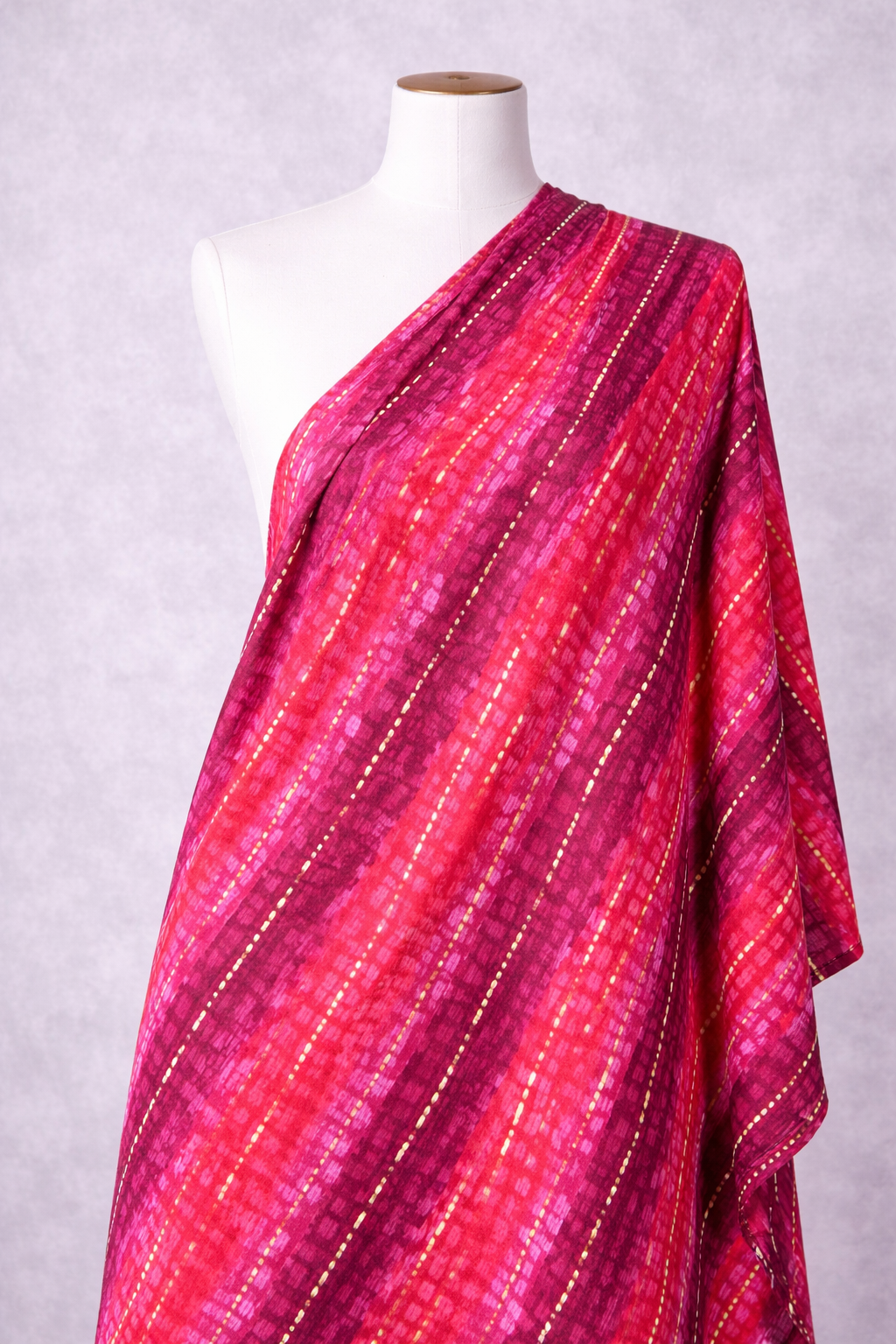 Rayon Cotton Tie & Die Printed Fabric | Lakhina Couture