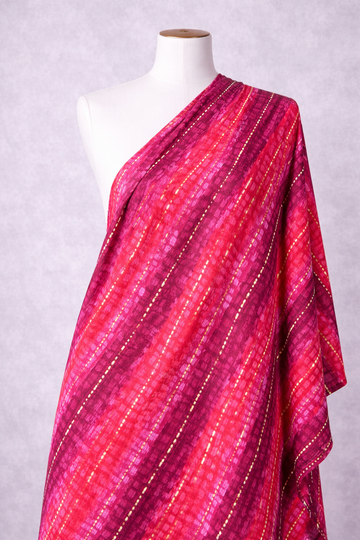 Rayon Cotton Tie & Die Printed Fabric | Lakhina Couture