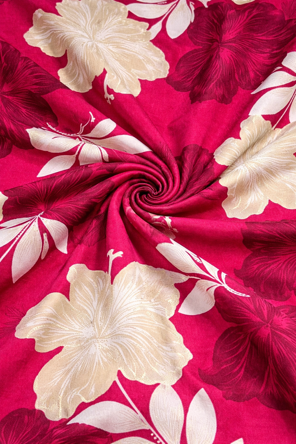 Rayon Cotton Floral Printed Fabric | Lakhina Couture - Look 3