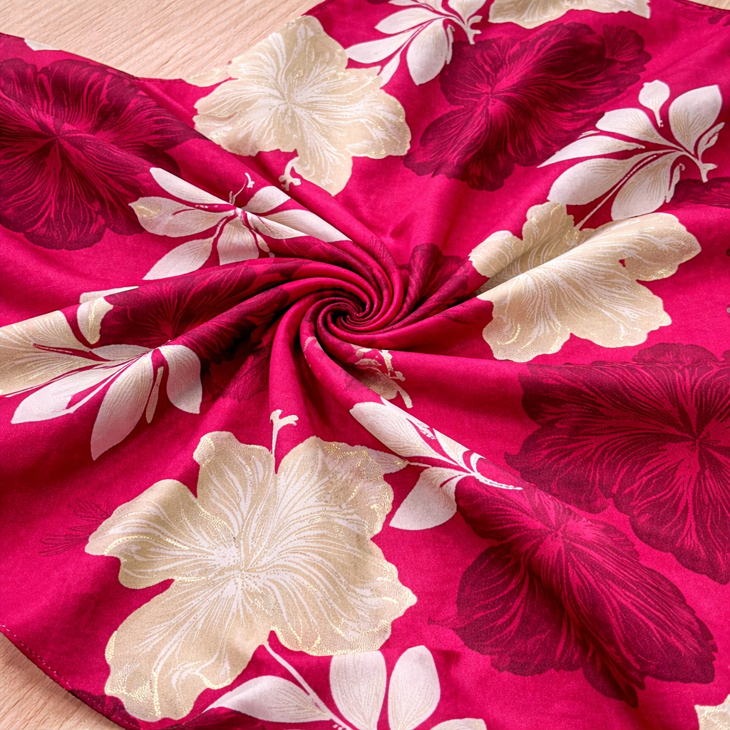 Rayon Cotton Floral Printed Fabric | Lakhina Couture - Look 4