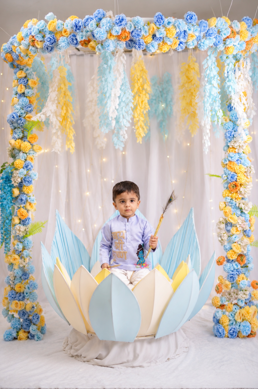 Ice Blue Kanha Poshak