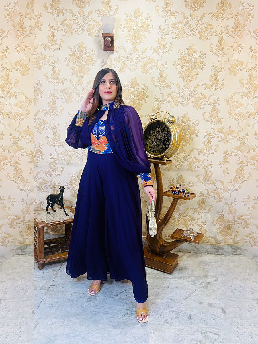 Palm Purple Jumpsuit