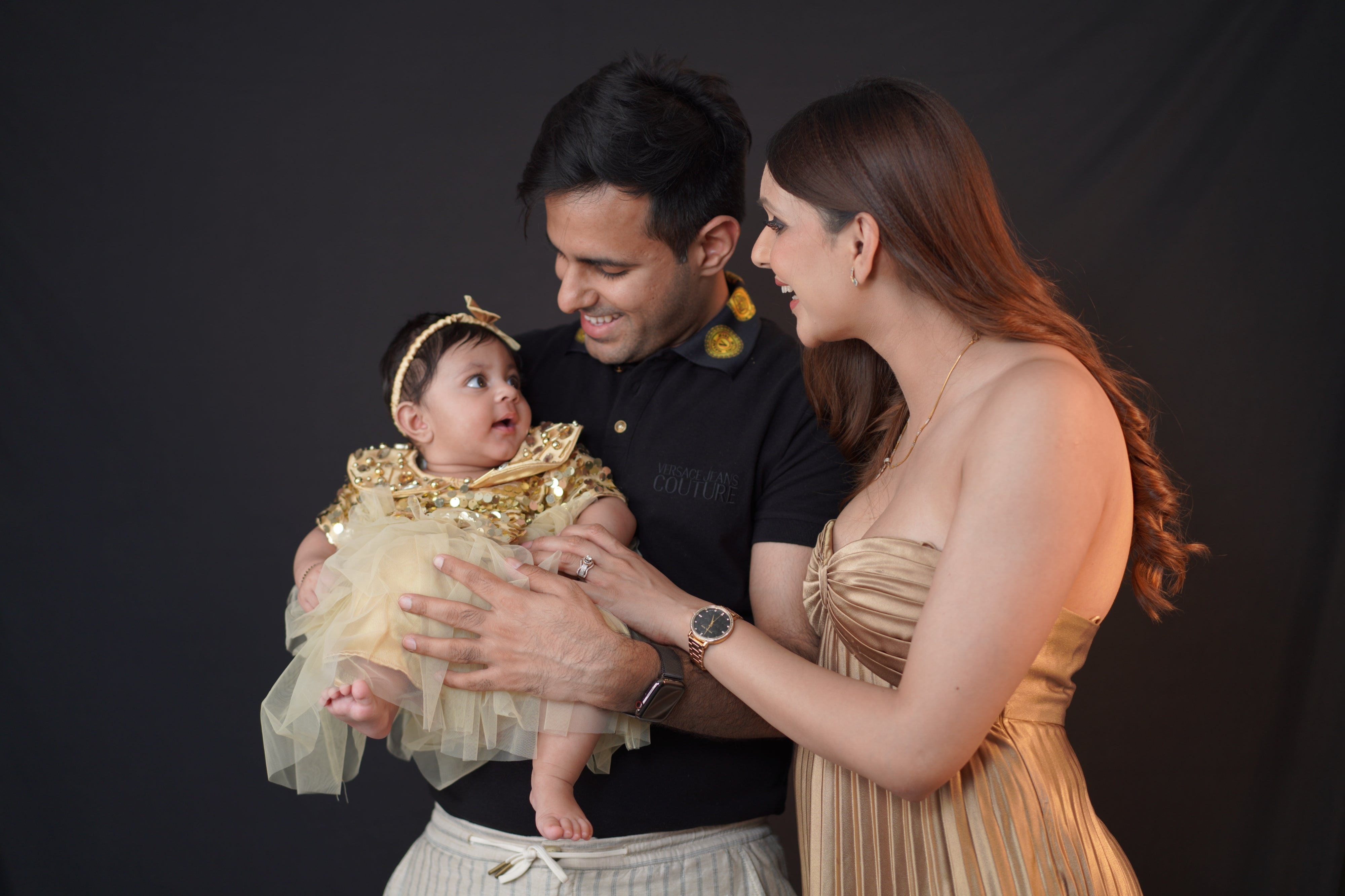 Golden Baby Girl Gown