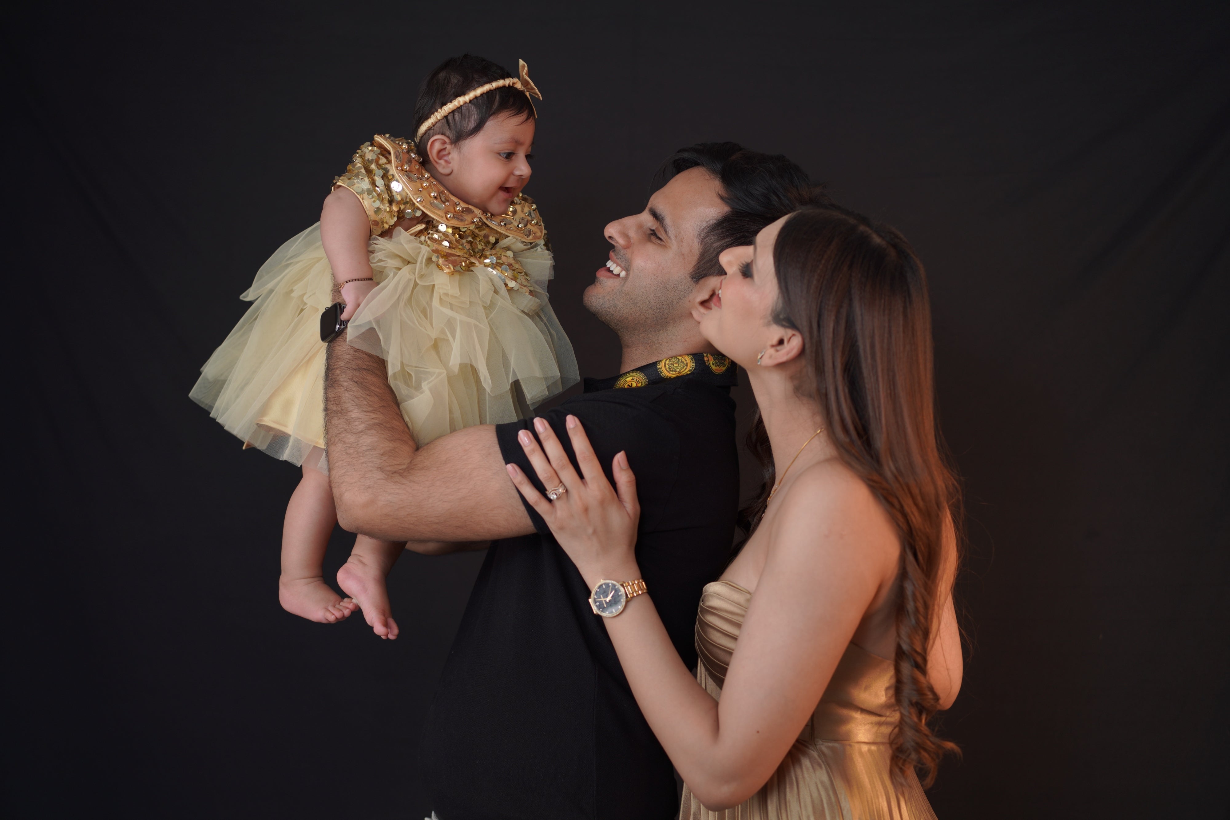 Golden Baby Girl Gown