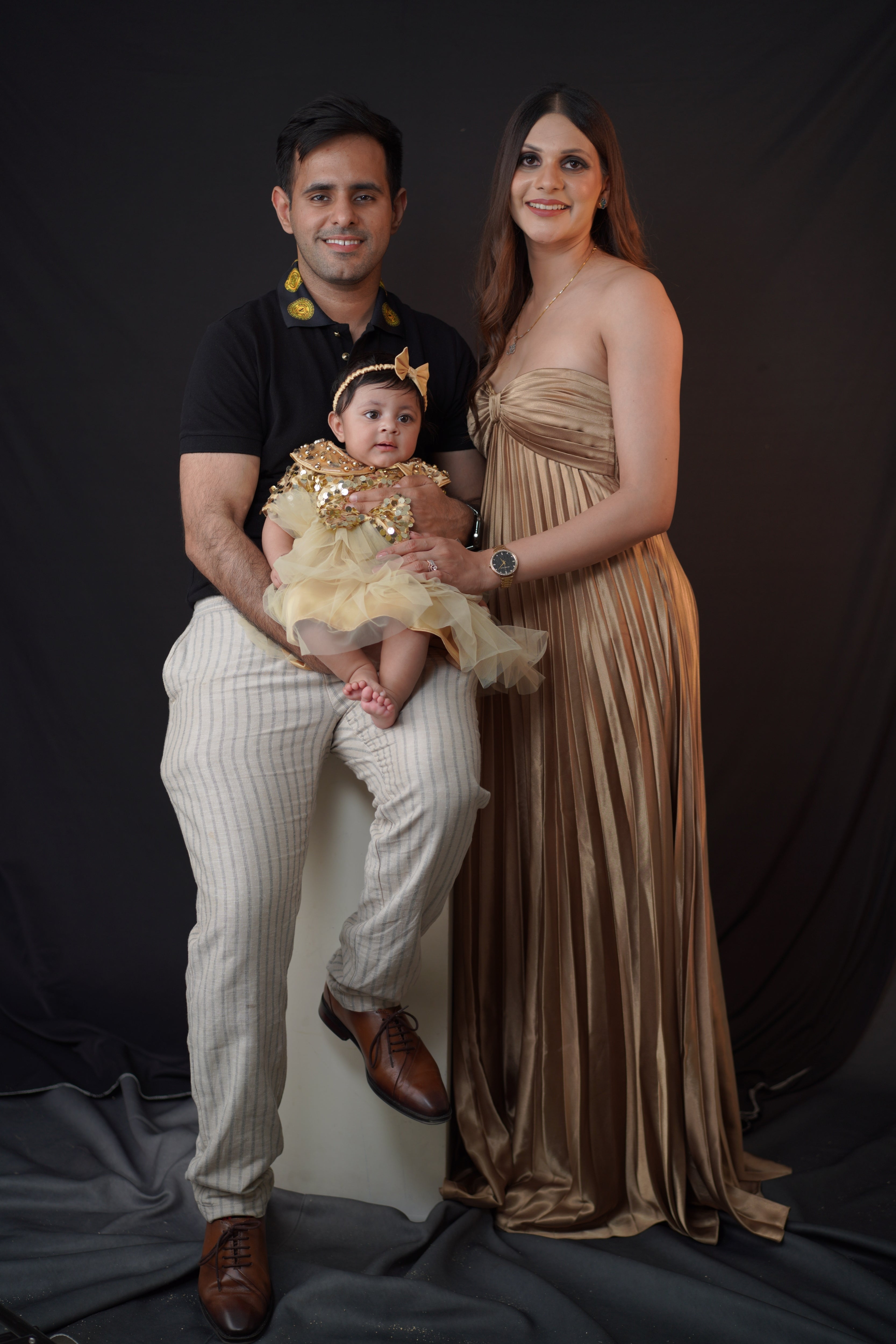 Golden Baby Girl Gown