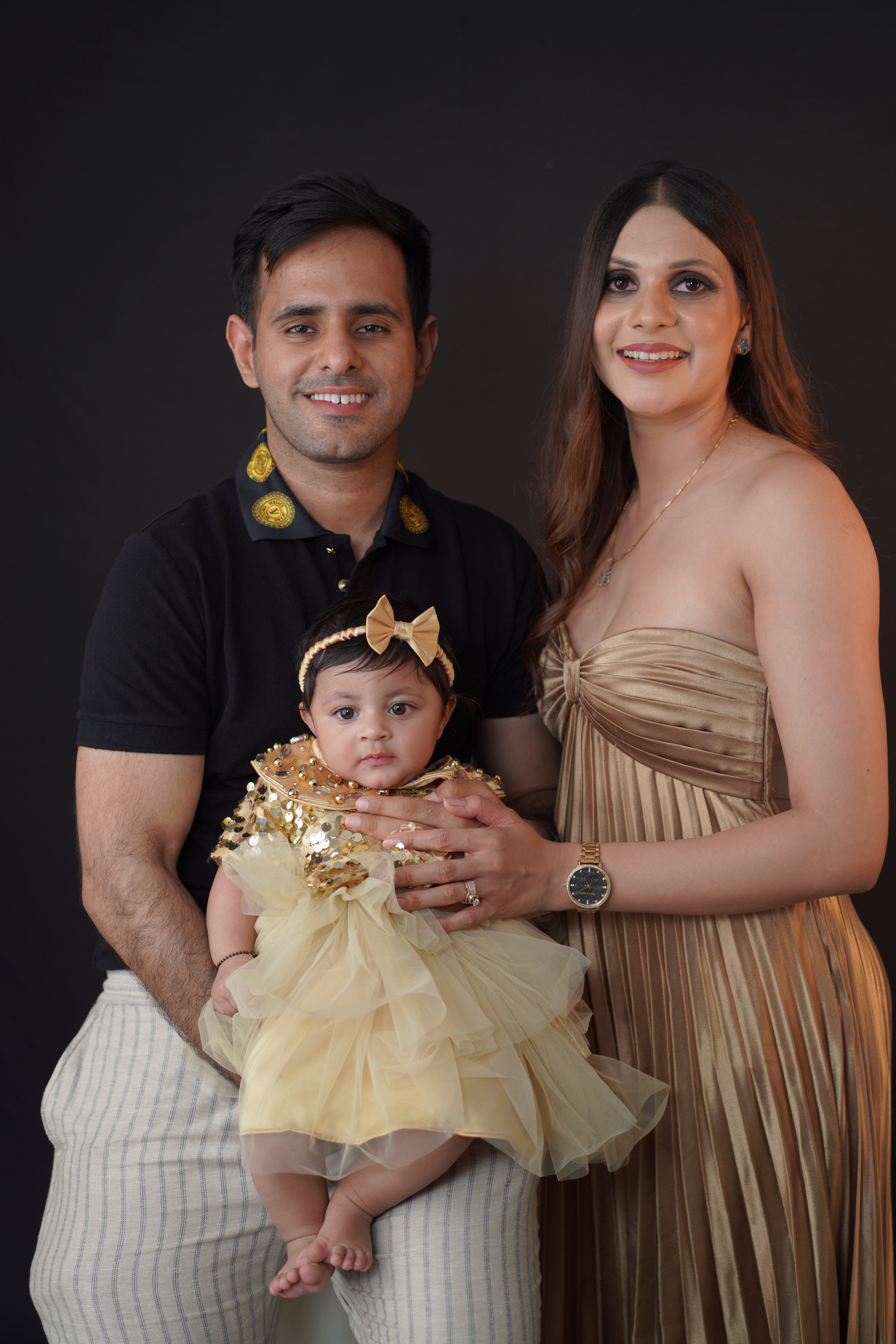 Golden Baby Girl Gown