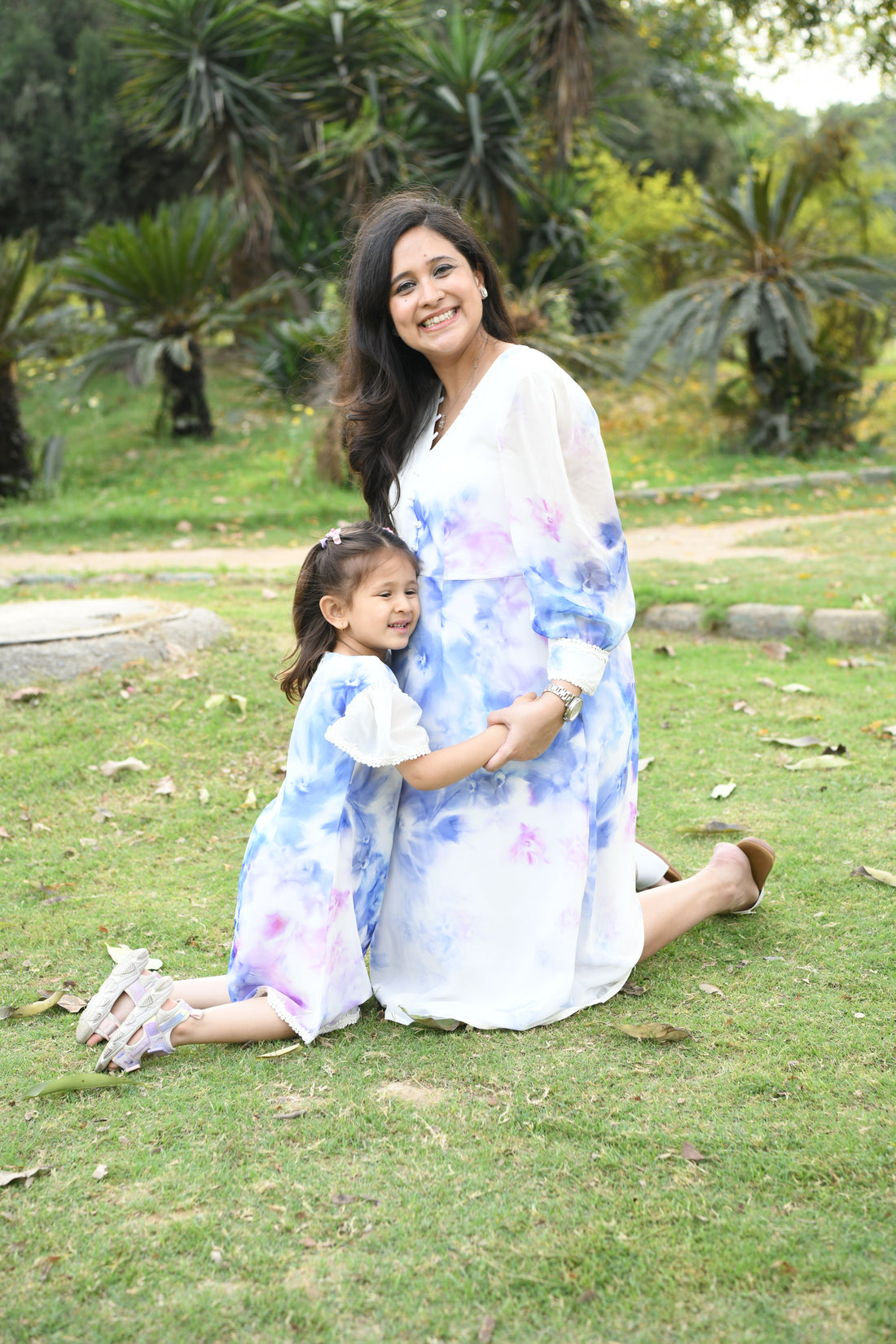 Little Sky Blossom Georgette Dress