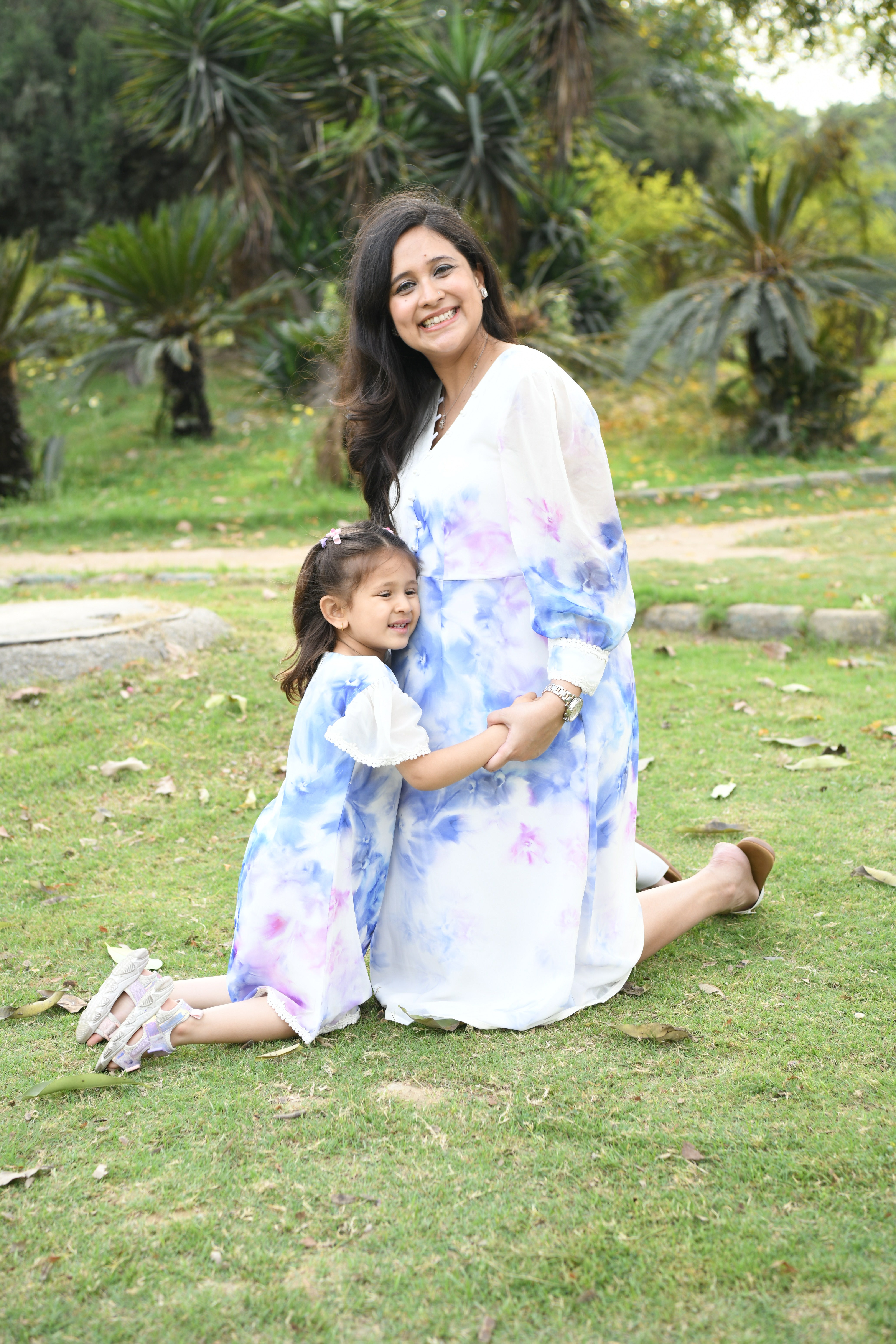 Little Sky Blossom Georgette Dress