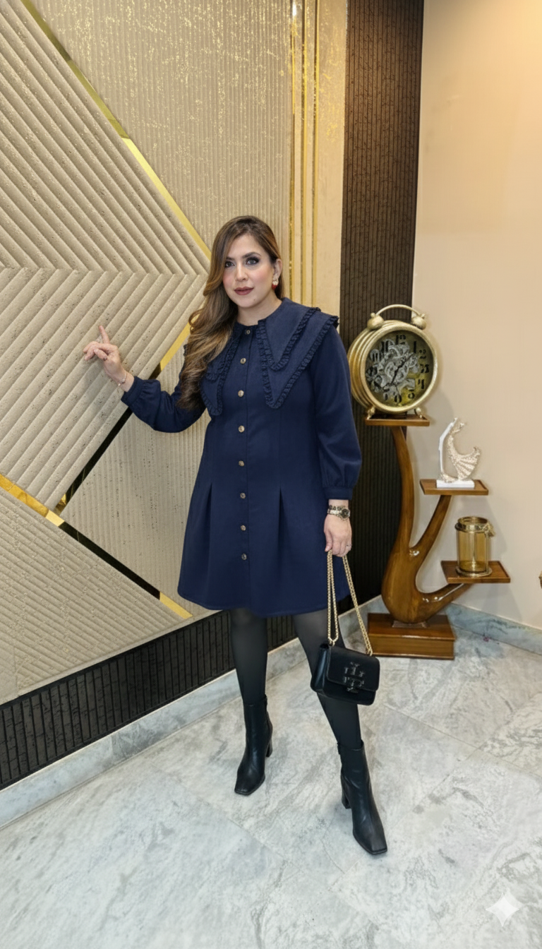 Blue Visa Birthday Dress