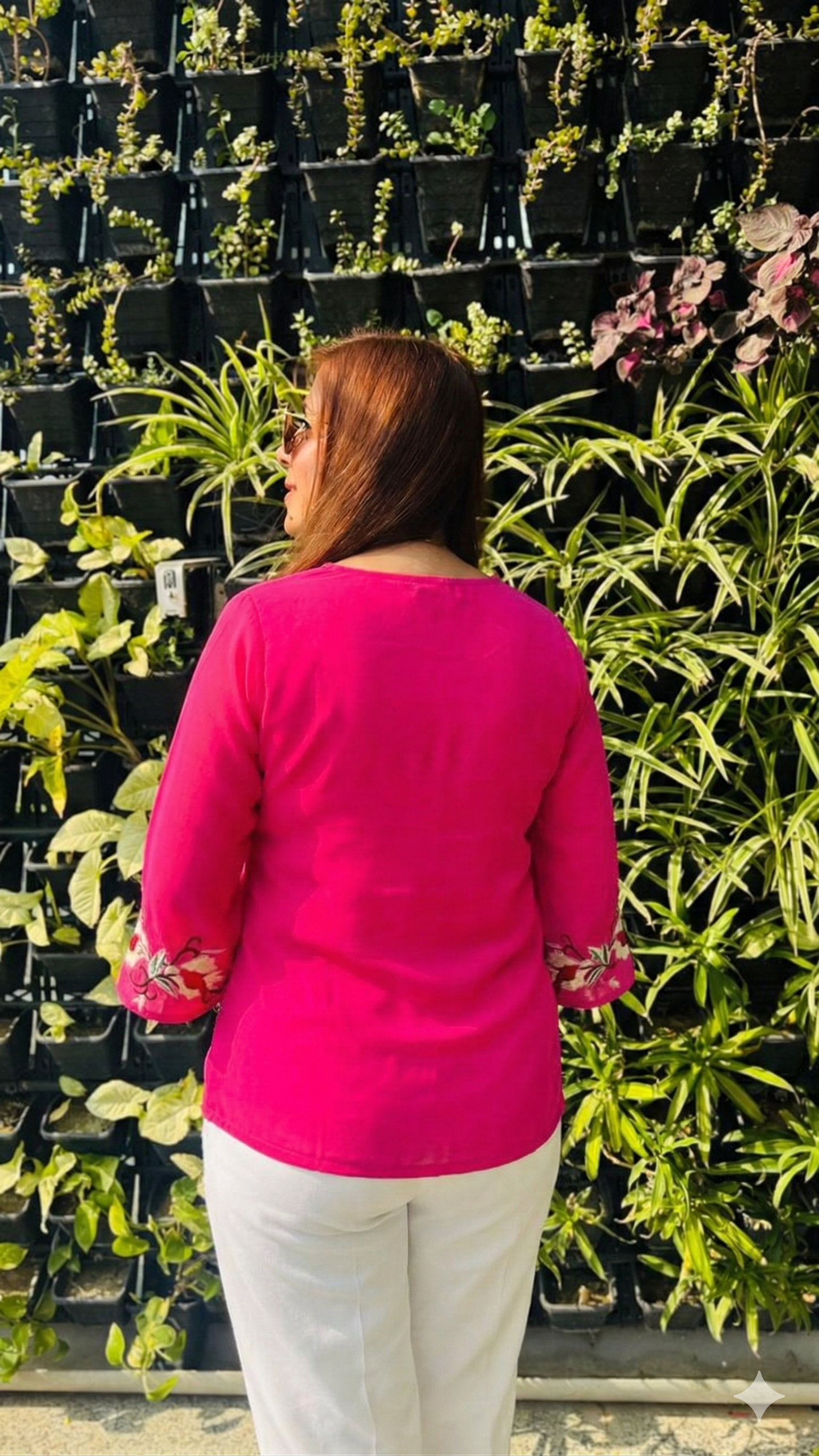 Pink Embroidery Top