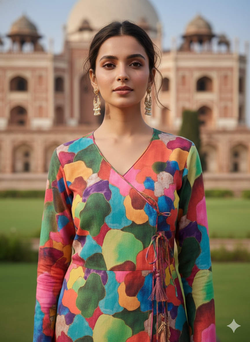 Lakhina Couture Holi Special Multicolor Designer Kurti