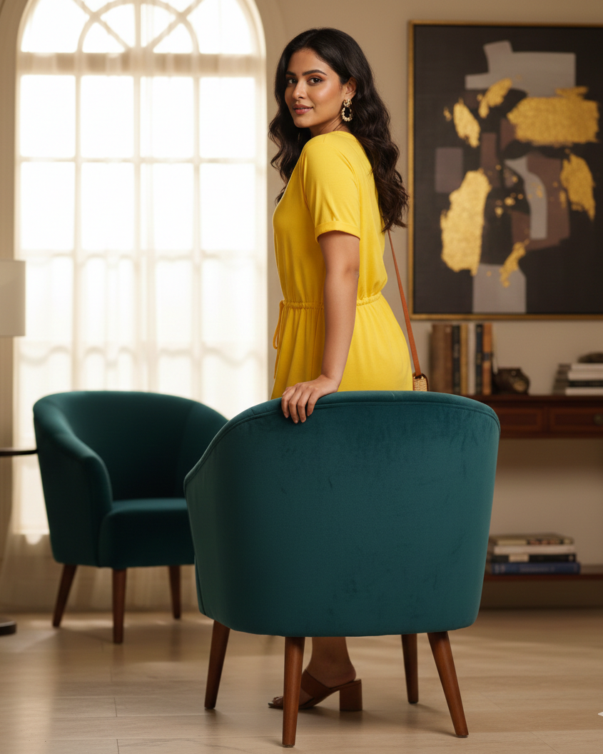 Yellow Fit Dress