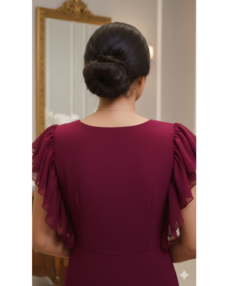 Wine Georgette Maxi