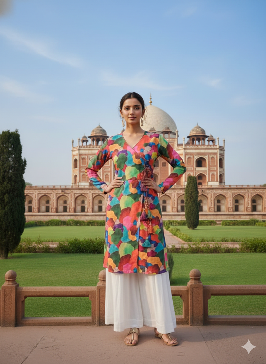 Lakhina Couture Holi Special Multicolor Designer Kurti