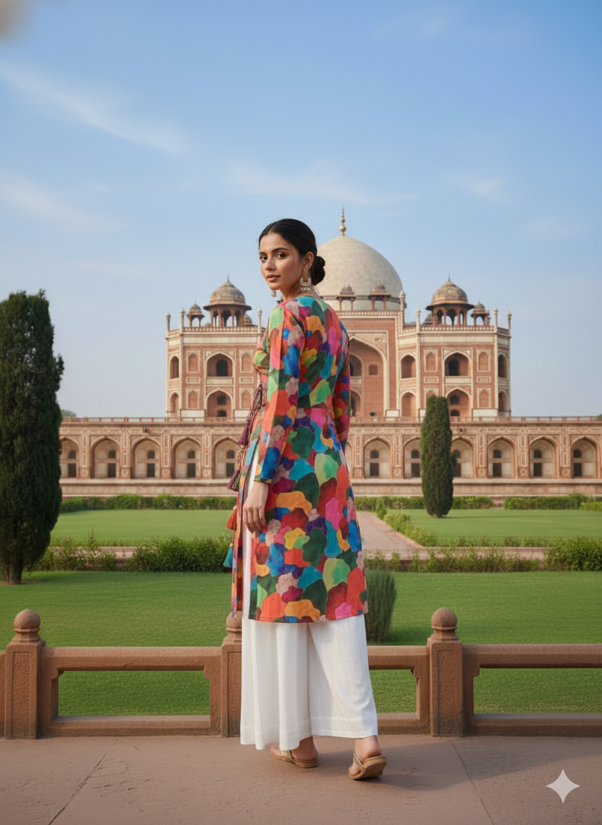 Lakhina Couture Holi Special Multicolor Designer Kurti