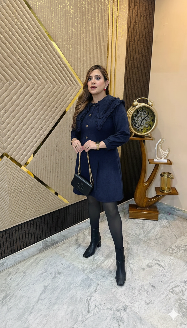 Blue Visa Birthday Dress