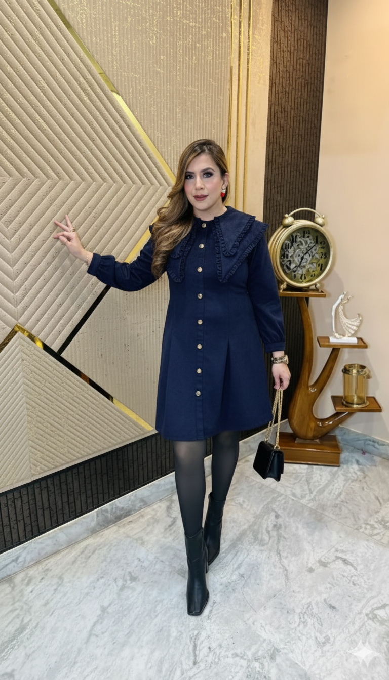 Blue Visa Birthday Dress