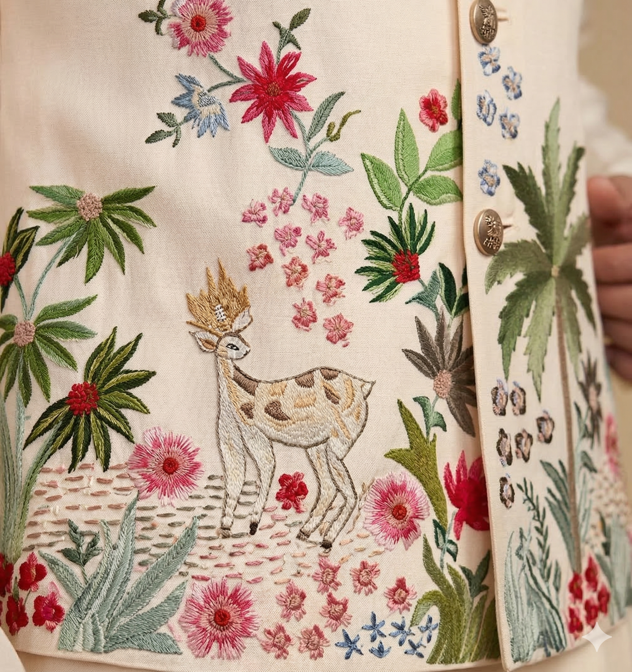 Men’s Dola Silk Embroidered Kurta Set