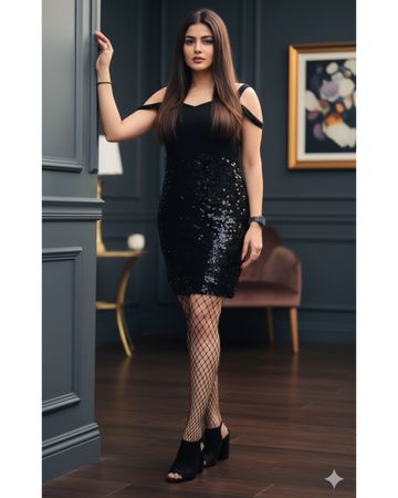 Black Sweetheart Party Dress