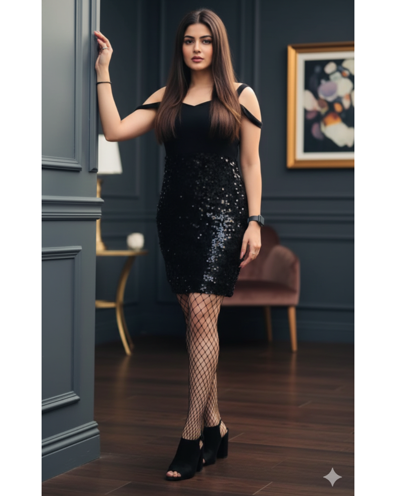 Black Sweetheart Party Dress