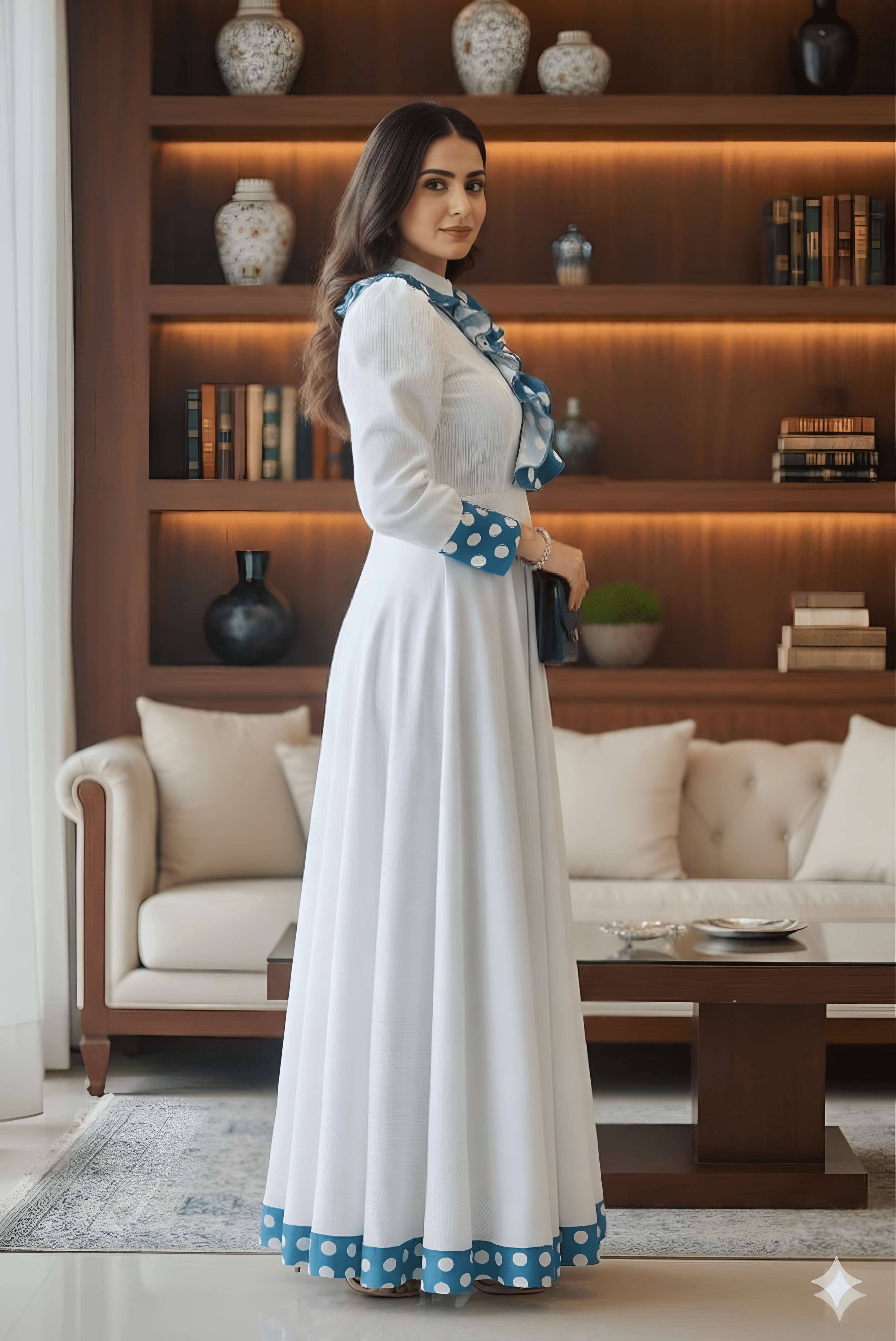 Solid White Maxi