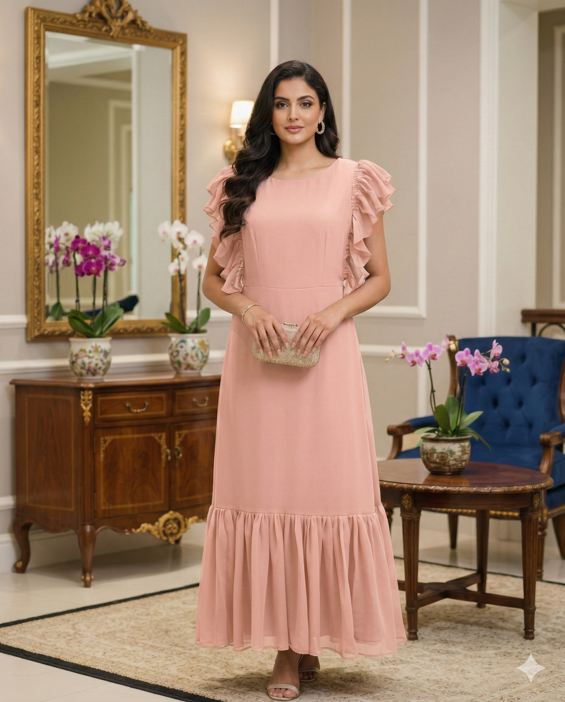 Wine Georgette Maxi