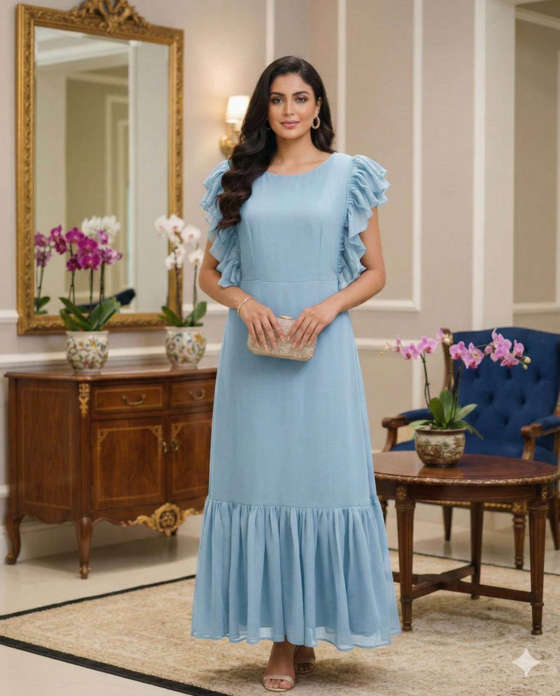 Wine Georgette Maxi