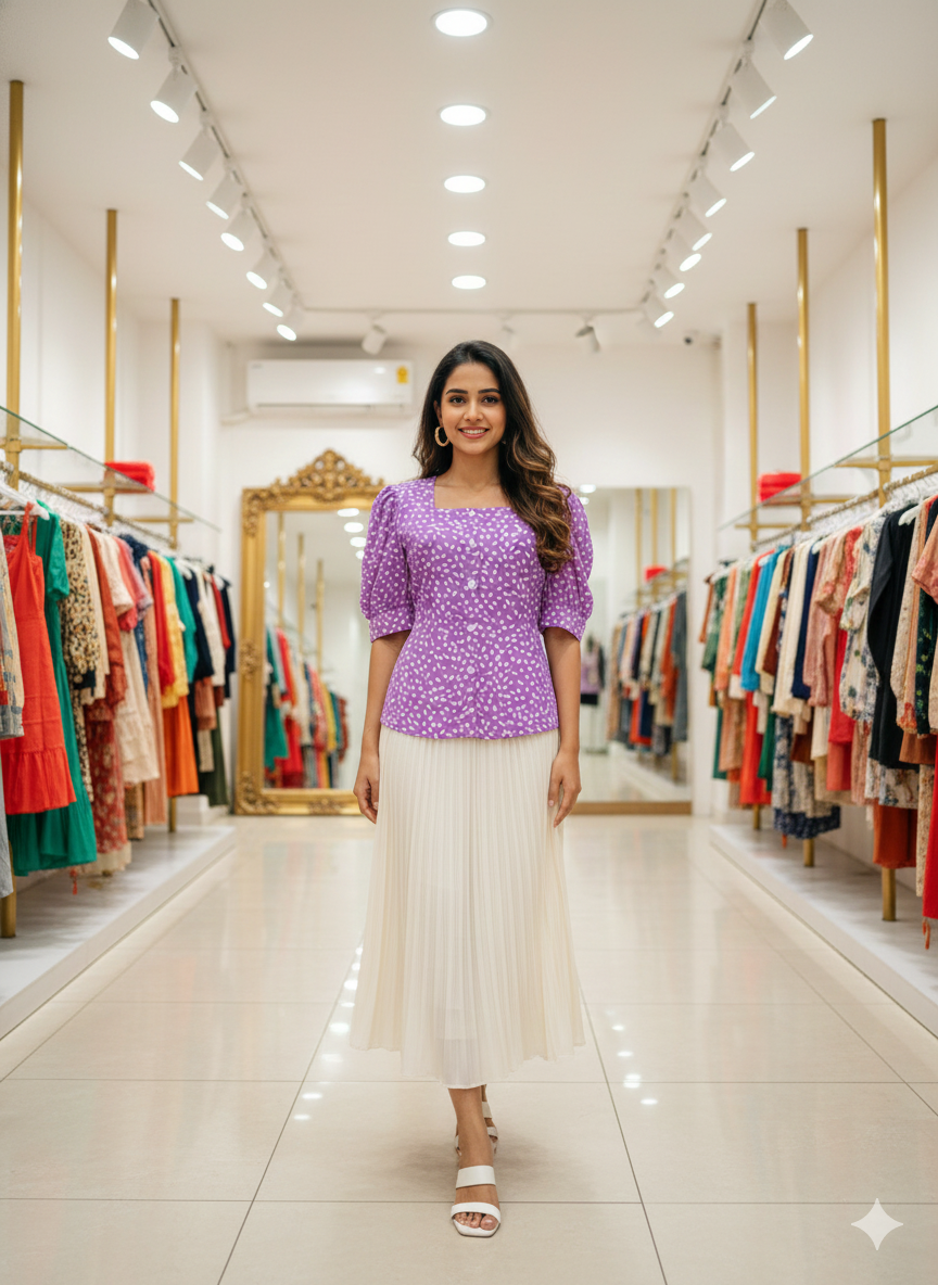 Lilac Breeze Button-Up