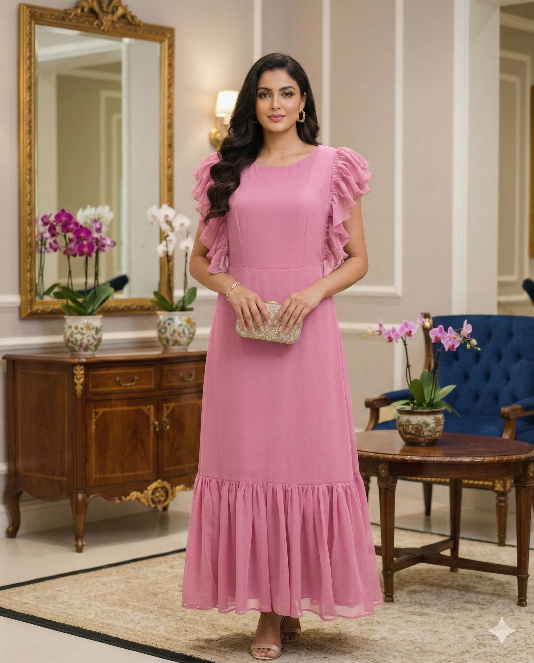 Wine Georgette Maxi