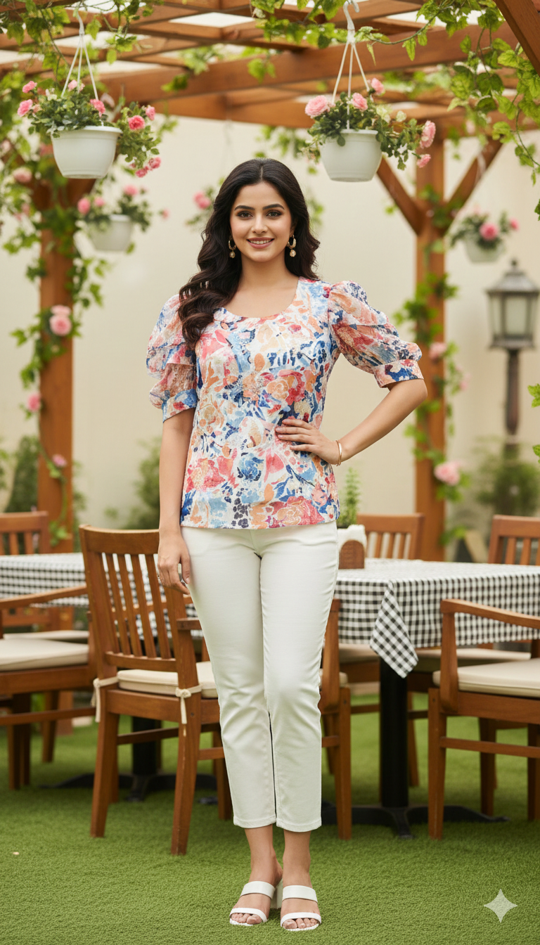 Multi-Colour Floral Top